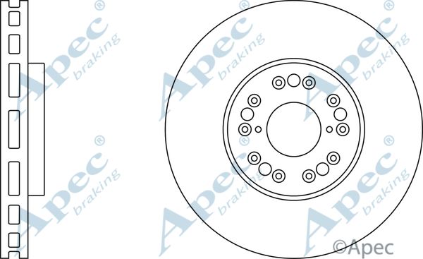 APEC BRAKING stabdžių diskas DSK316